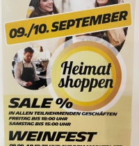 Heimatshoppen, Schnäppchenmarkt & Weinfest